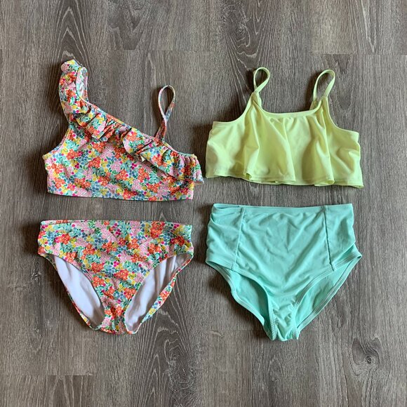 SOLD: Mini Boden / Gap Kids / Lot of 2 Swimsuits Bikinis - Picture 1 of 6